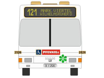 MAN NG272 BVG 2526 - Pfennings Linie 121 MÄRK. VIERTEL WILHELMSRUHER D.